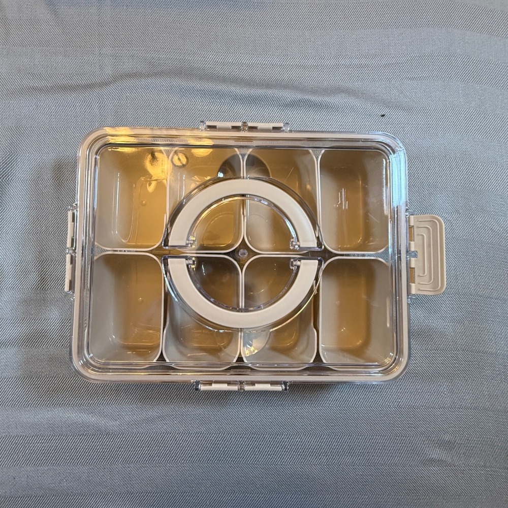 CWC Cook With Color On-The-Go Snackle Box 8 Compartment Travel Snack Container - Picture 4 of 7